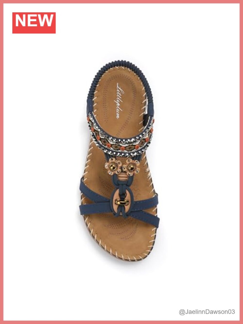 Bohemian T-Strap Arch Support Sandals PU Leather TPR Sole